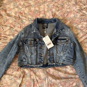 NWT Buffbunny Desire Denim Jacket - Medium Wash - S